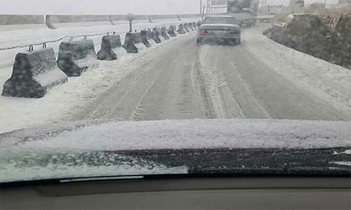 nieve en las carreteras de Líbano Líbano ha amanecido con nieve y cierre de escuelas